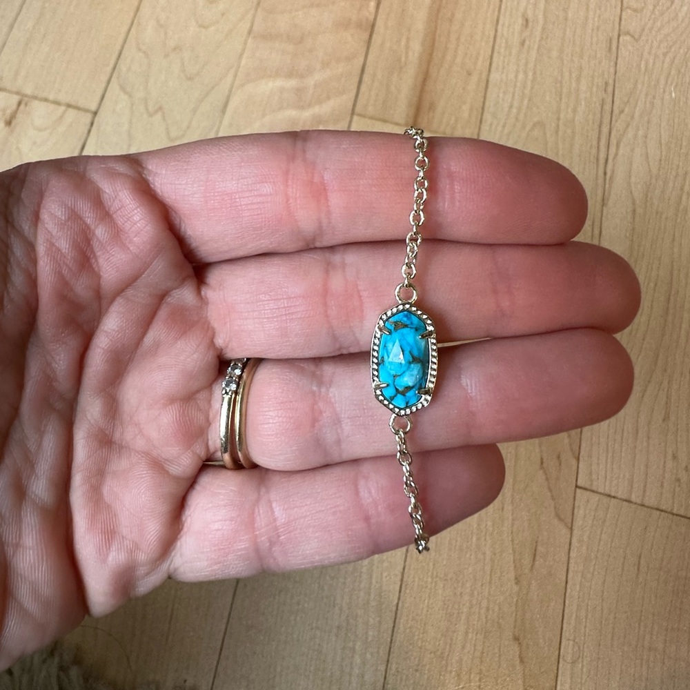 Kendra Scott Elaina Bracelet in Turquoise Magnesite - Picture 3 of 4